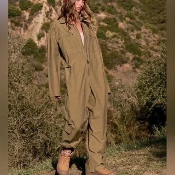Free People Pants - NEW Free People Mesmerize Me Coveralls size Small